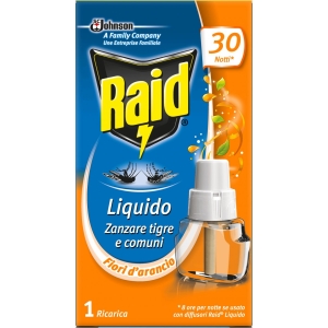 RAID Ricarica Liquida Zanzare Fior d'Arancio 30notti