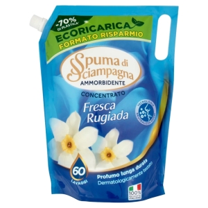 SPUMA DI SCIAMPAGNA Ecoricarica Ammorbidente Fresca Rugiada 60 lav - 1200ml