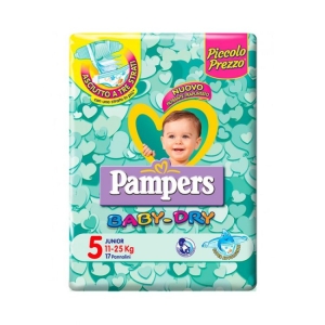PAMPERS Baby Dry Duo Junior - 32 pezzi
