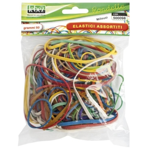 LABEZ Rondelle Busta di Elastici Colorati Assortiti