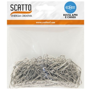 SCATTO Fermagli per Carta in Metallo da 2,8 cm - 150 pz