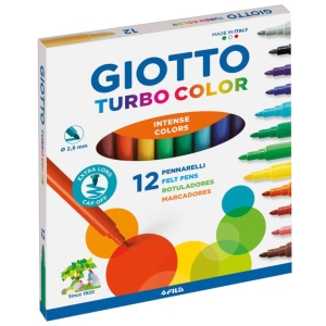 GIOTTO Pennarelli Turbo Color - 12 colori