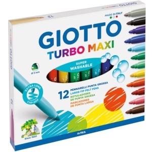 GIOTTO Pennarelli Turbo Maxi - 12 colori