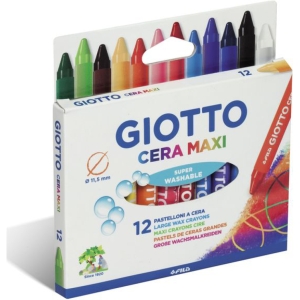 GIOTTO Pastelli a Cera Maxi - 12 colori