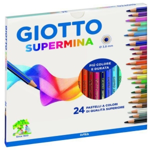 GIOTTO Matite Colorate Supermina - 24 colori