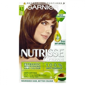 GARNIER Nutrisse Creme Maschera Nutricolor Tintura Permanente Arricchita con Olii di Frutta 4.3 Capuccino