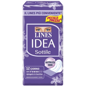 LINES Idea Sottile in Bustina con Ali Assorbente - 14pz