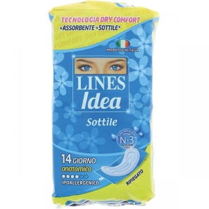 LINES Idea Sottile Anatomico in Bustina Assorbenti - 14pz