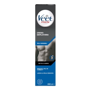 VEET Men Crema Depilatoria per il Corpo Pelli Sensibili - 200ml