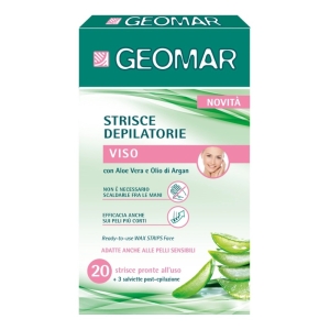 GEOMAR Strisce Depilatorie Viso - 20pz