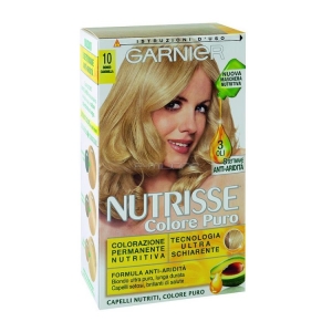 GARNIER Nutrisse Creme Maschera Nutricolor Tintura Permanente Arricchita con Olii di Frutta 10 Camomilla