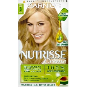 GARNIER Nutrisse Creme Maschera Nutricolor Tintura Permanente Arricchita con Olii di Frutta 8 Biondo Vaniglia