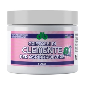 CLEMENTE Profumo in Cristalli per Aspirapolvere Rosa - 500gr