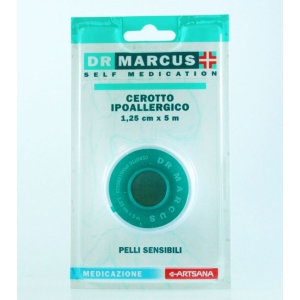 DR MARCUS Cerotto Rocchetto in tessuto Ipoallergenico - 1,25 cm x 5 mt