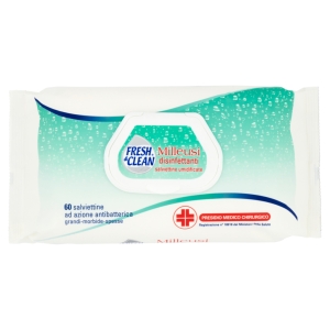 FRESH&CLEAN Salviette Disinfettanti Milleusi - 60 pezzi