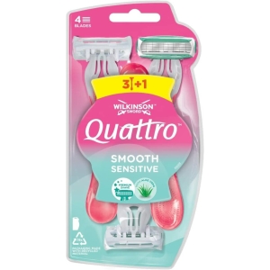 WILKINSON Rasoio Quattro Smooth Sensitive - 3+1