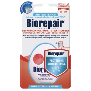 BIOREPAIR Filo Non Cerato Ultrapiatto Denti Sensibili - 30mt