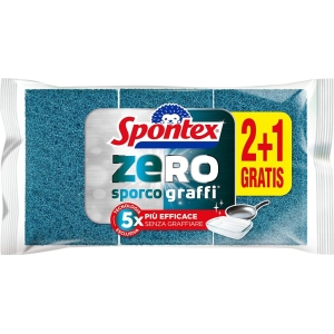 SPONTEX Spugna Abrasiva Zero Sporco e Graffi - 2+1