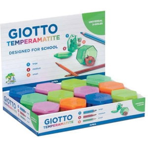GIOTTO Temperamatite con Serbatoio - 3 fori