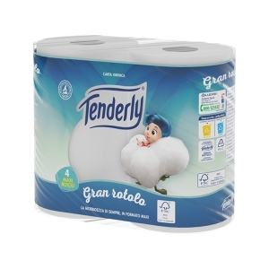 TENDERLY Carta Igienica Soft Care Gran Rotolo 