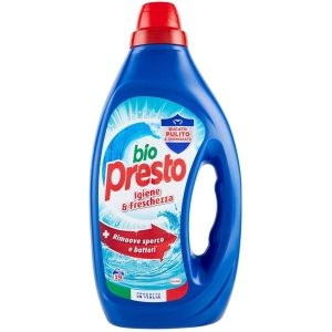 BIO PRESTO Detersivo Lavatrice Liquido Igiene e Freschezza -19 lavaggi