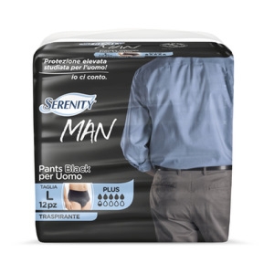 SERENITY Man Pants Black Notte Taglia L - 12pz