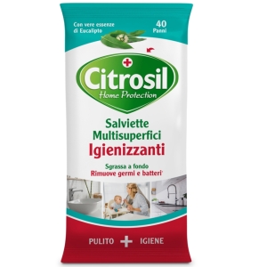 CITROSIL Salviette Multisuperfici Igienizzanti Eucalipto 40pz 