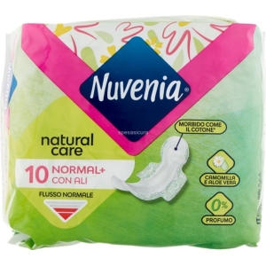 NUVENIA Assorbenti Natural Care Normali con Ali -10pz