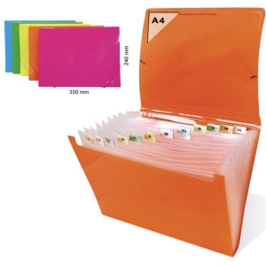 ORNA Porta Documenti a 13 Scomparti - 33x24,5x2,5cm
