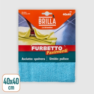 BRILLA' Furbetto Panno Pavimenti 40cm x 40 cm - 1 pz