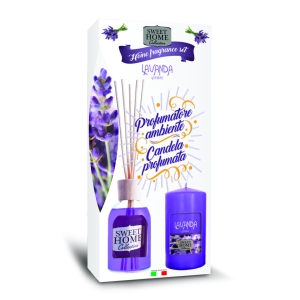 SWEET HOME Profumatore Ambiente + Candela Lavanda