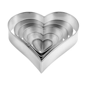 TESCOMA Set di 6 Taglia Biscotti Cuore