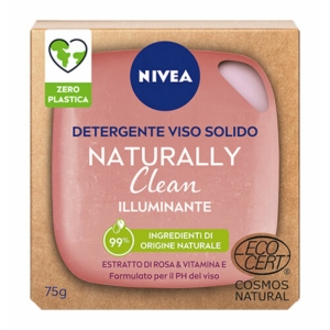 NIVEA Detergente Solido Naturally Clean Illuminante - 75gr