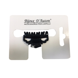 Pinza Capelli Nera 4cm 738/N