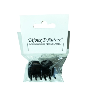 Pinzotto per Capelli Nero 2,2cm 1060/N