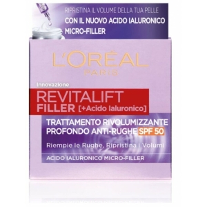 L'OREAL Revitalift Filler Crema Anti Rughe SPF50 con Acido Ialuronico - 200ml