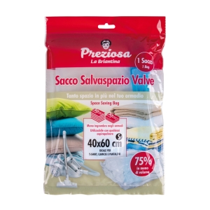 Preziosa Sacco Salvaspazio Valve 40X60cm - 1 Sacco