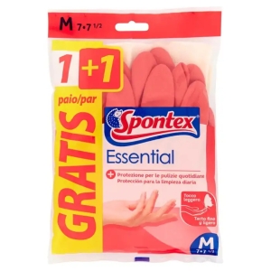 SPONTEX Guanti Essential M - 2 paia