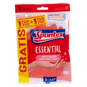 SPONTEX Guanti Essential S - 2 paia