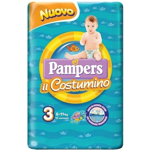 PAMPERS Costumino Midi 6/11kg - 12 pezzi