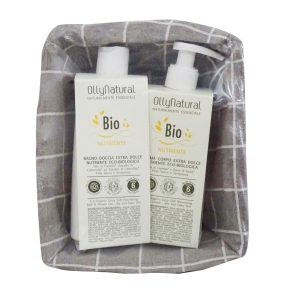 OLLY NATURAL Confezione Amovita - Bagno Doccia + Crema Corpo