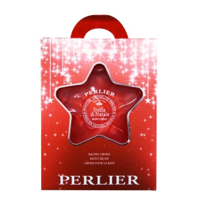 PERLIER Confezione Stella di Natale - Bagno crema 