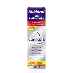 KUKIDENT Crema Adesiva con Antibatterico - 47g