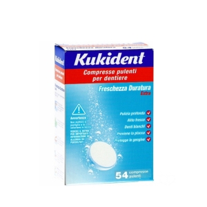 KUKIDENT Compresse Pulenti Dentiere Freschezza Duratura - 54pz