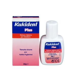 KUKIDENT Plus Polvere Adesiva per Dentiere - 30g