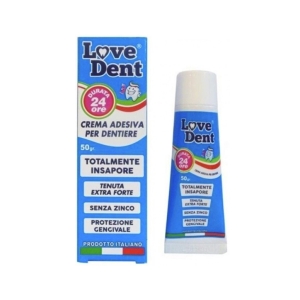 LOVE DENT Crema Adesiva per Dentiere 24h - 50g