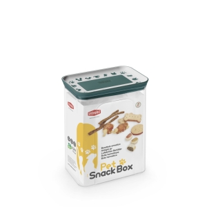 STEFANPLAST Barattolo Rettangolare Pet Snack - 2,2lt