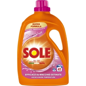 SOLE Detersivo Liquido Potere Smacchiante 41 lavaggi - 1,845lt