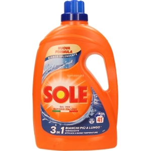 SOLE Detersivo Liquido Bianco Splendente 41 lavaggi - 1,845lt