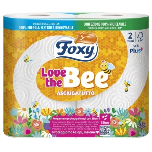 FOXY Asciugatutto Love The Bee - 2 rotoli